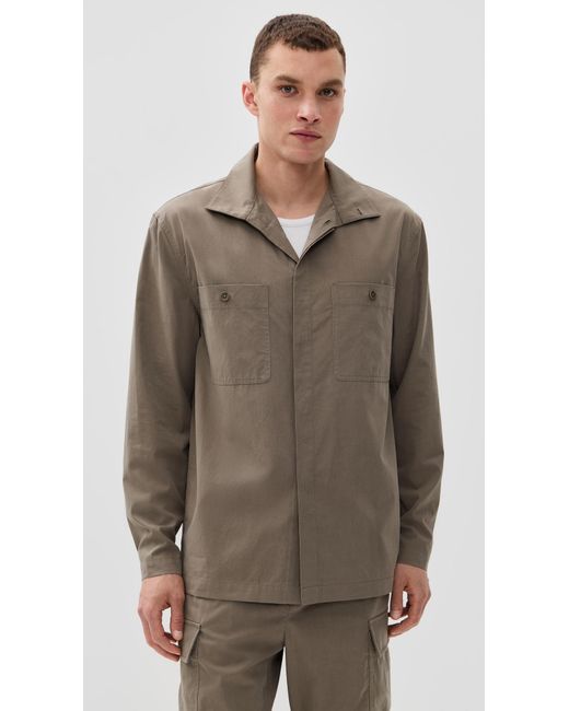 Jonathan Simkhai Brown Sean Shirt Jacket for men