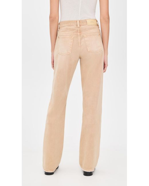 7 For All Mankind Natural Twisted Tess Trousers