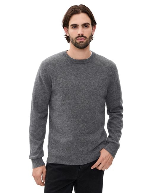 Vince Gray Cashmere Crew Neck Sweater for men