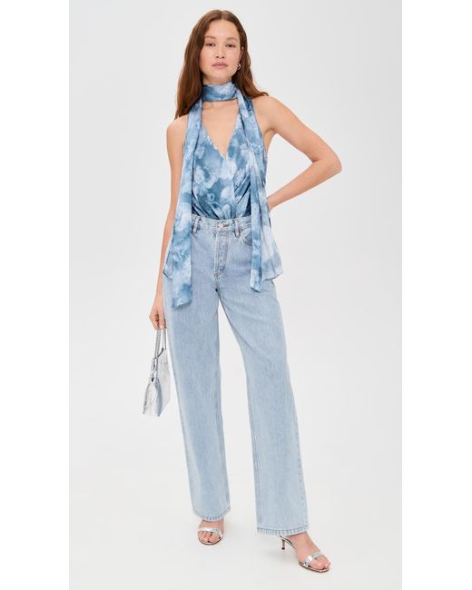 L'Agence Blue 'Agence Ichirou Necktie Bodysuit