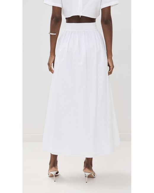 De Loreta White Ariadna Skirt