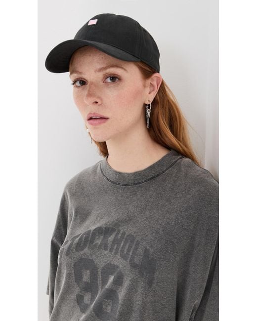 Acne Black Cunvo Face Stud Hat