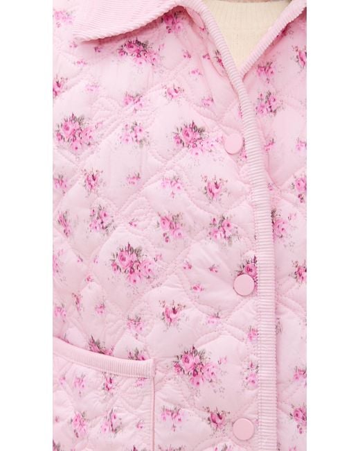 LoveShackFancy Pink Quinlette Jacket
