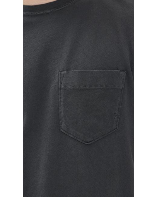 Billy Reid Black Washed Tee for men
