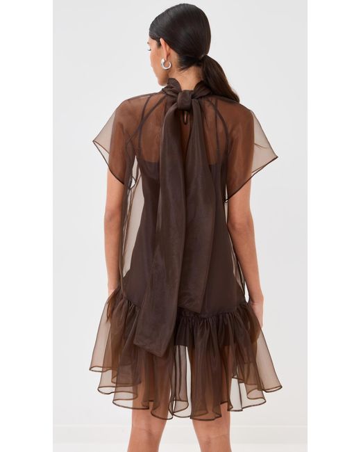 Jonathan Simkhai Black Beaux Tiered Mini Dress