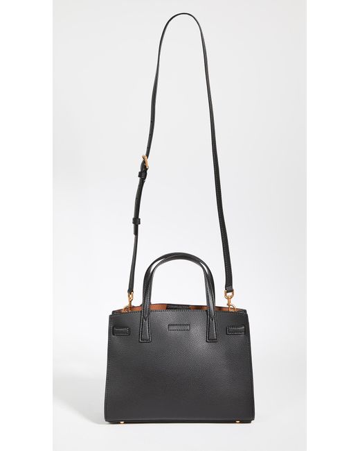 Tory Burch Leather Walker Small Satchel in Black Lyst