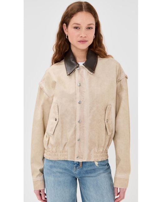 Halfboy Natural Jet Set Bomber Jacket