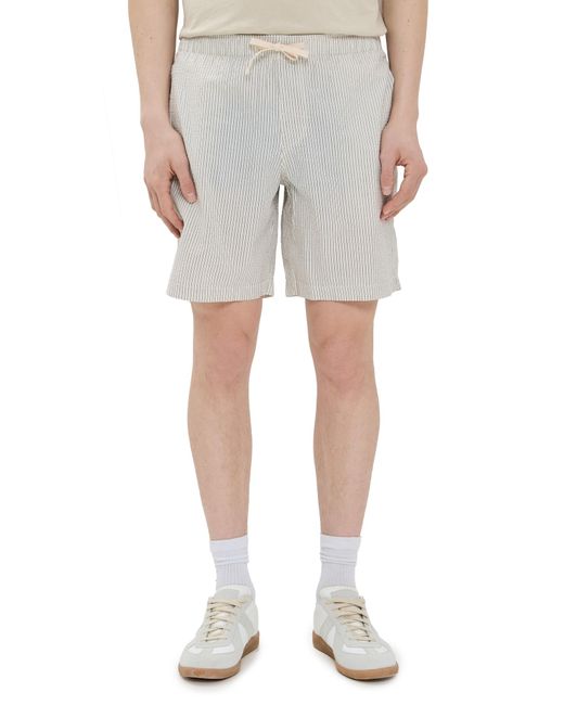 Rhythm Green Seersucker Stripe Jam 9 for men