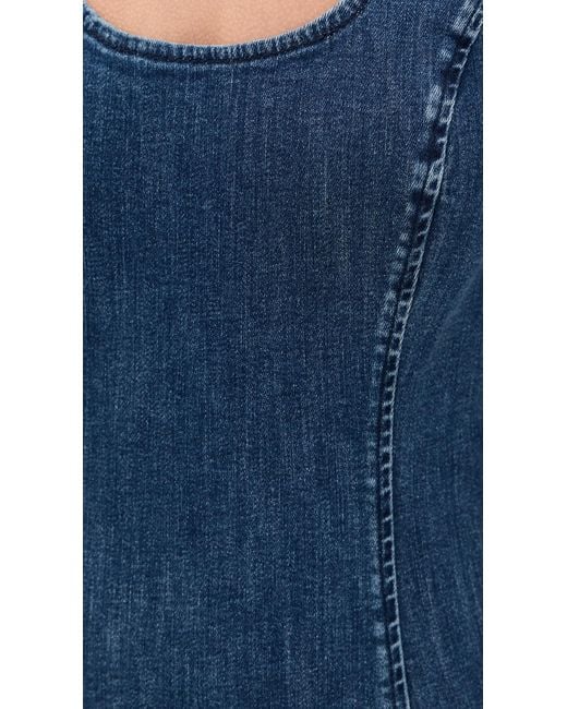 Rag & Bone Blue Flexi Athena Midi Dress