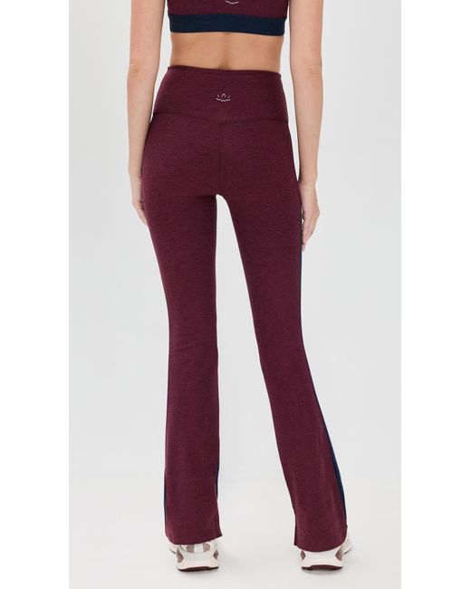 Beyond Yoga Red Spacedye Gemini Colorblock Side Slit Pants