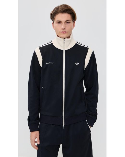 Adidas Black Knit Track Jacket