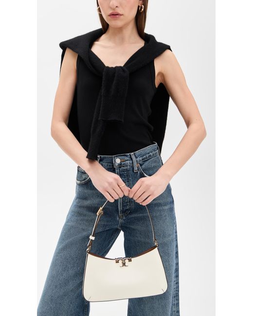Tory Burch Natural Eleanor Slim Shoulder Bag