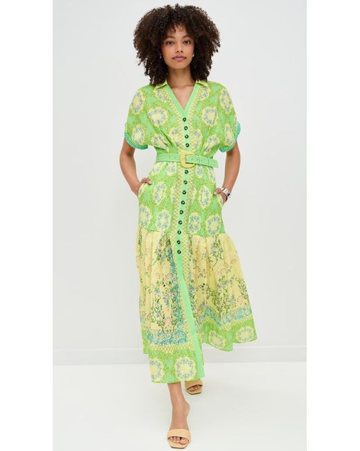 Saloni Green Riya B Dress