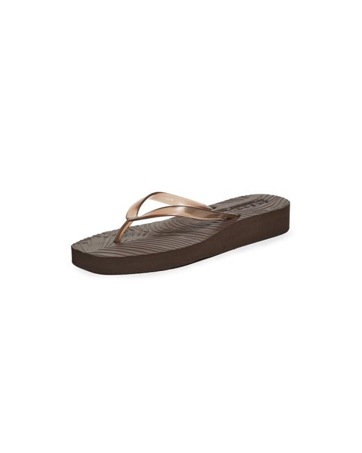 Sleeper Black Platform Jelly Flip Flops