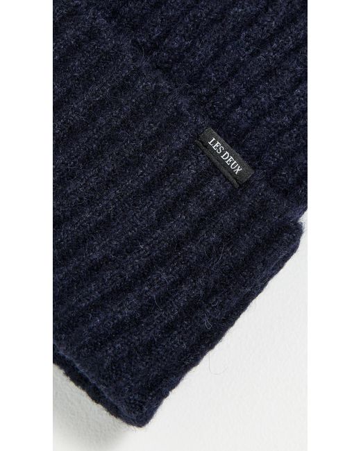 Les Deux Blue Ty Beanie for men
