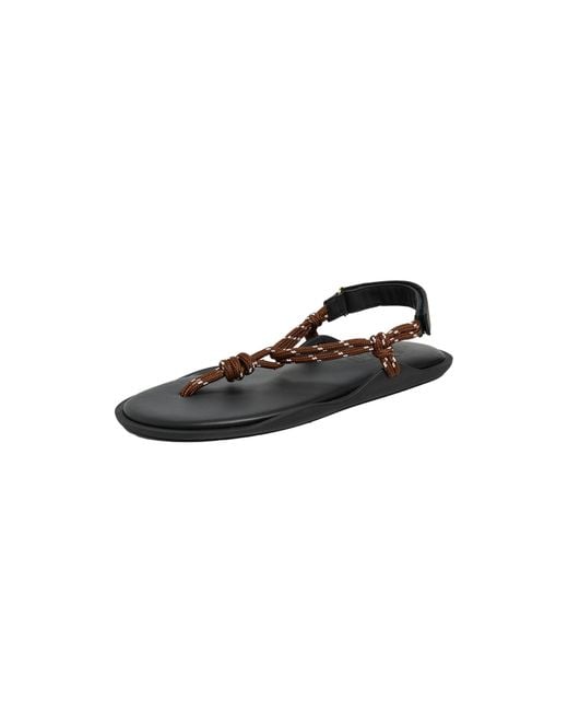FLOWZE Black Flo Rope Sandals