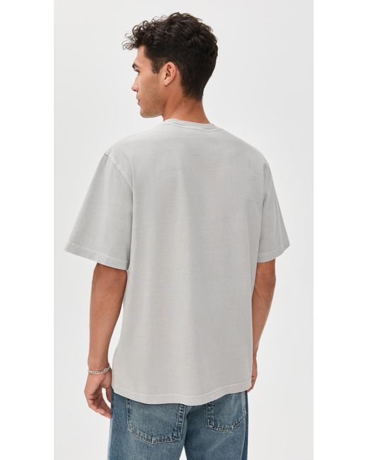 Agolde Gray Asha Mock Neck Tee for men