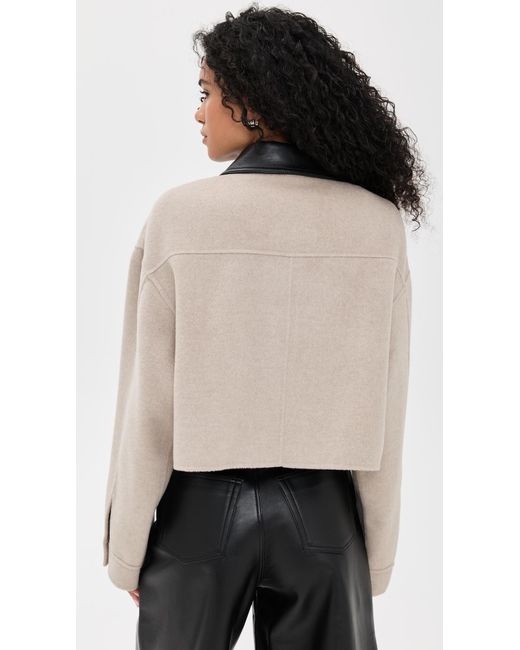 Nanushka Black Phebe Outerwear Jacket