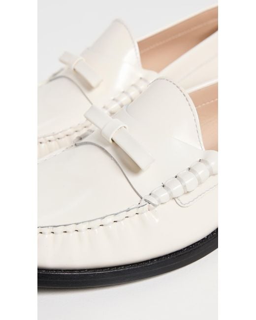 Stuart Weitzman Black Lottie Bow Loafers