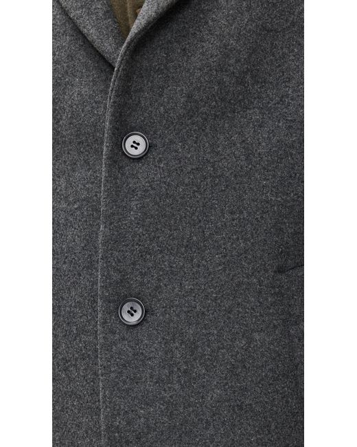 NN07 Black Austin Wool Coat for men
