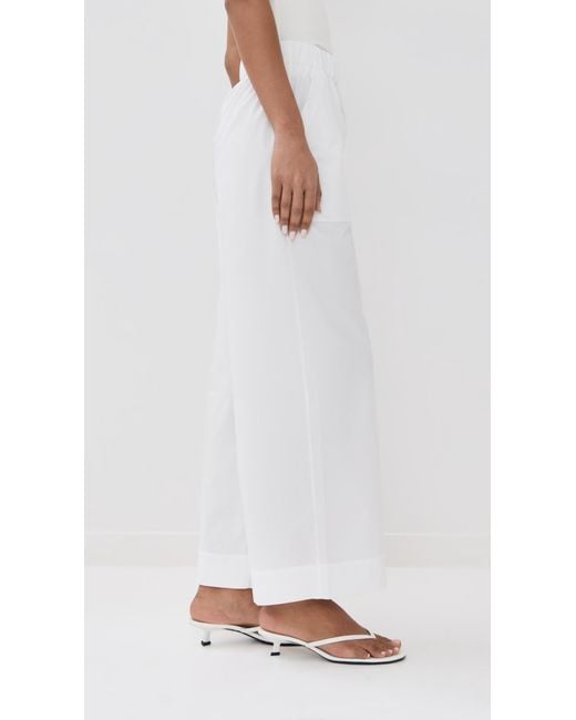 Jonathan Simkhai White Arden Pull On Pants