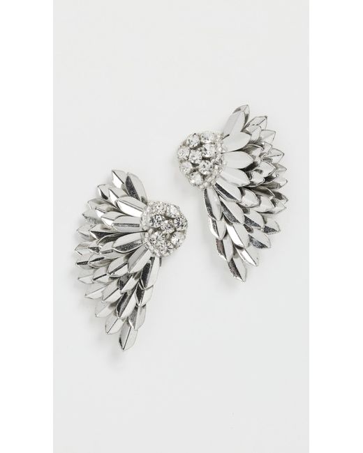Deepa Gurnani Metallic Deepa By Perry Earrings
