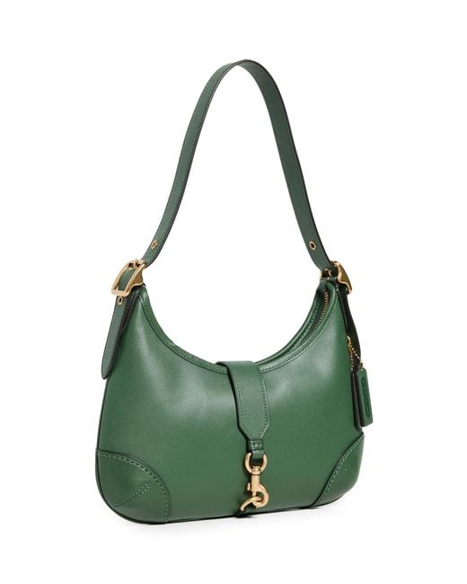 バッグ Coach Signature Soft Clip Hobo Bag Green Coach Signature Soft Clip Hobo Bag Green（Times Square Tabby