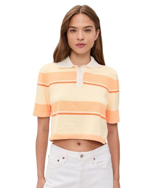 Le Bos Black Short Sleeve Striped Polo