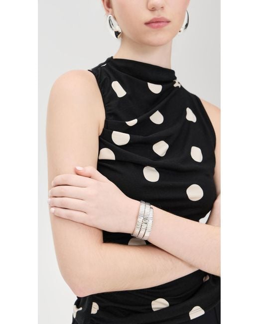 Roxanne Assoulin Black The Flat Cobra Triple Wrap Bracelet