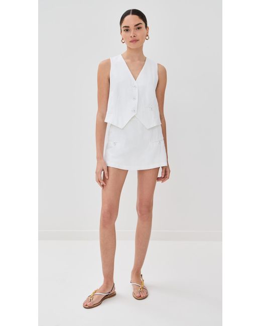 Le Bos White Simone Vest