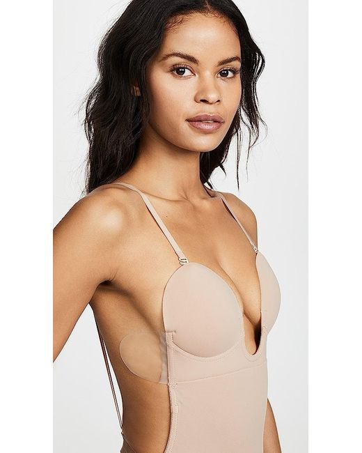 Fashion Forms U Plunge Backless Strapless Bodysuit in Natural | Lyst