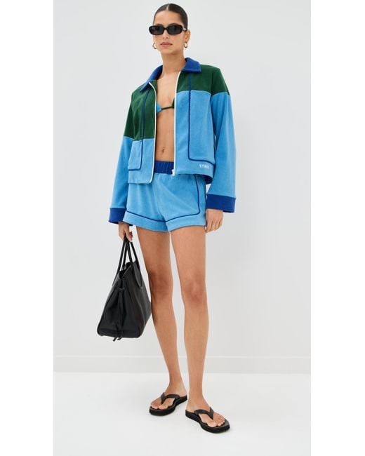 Staud Blue Carli Jacket