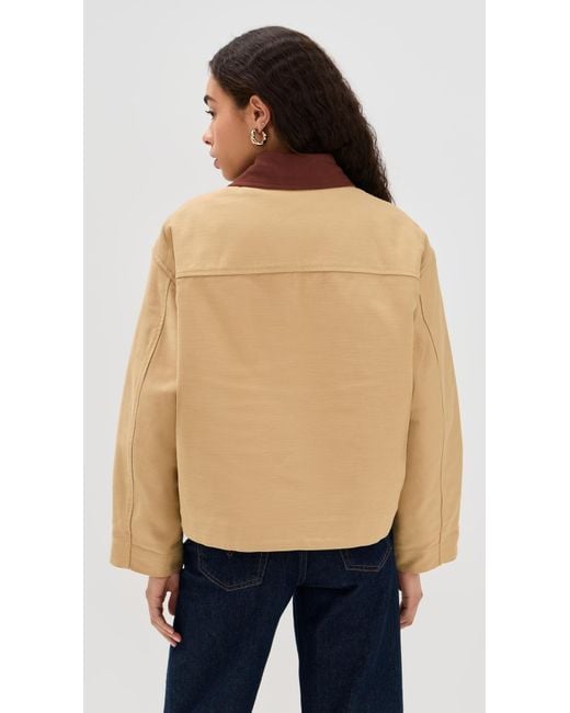 Rag & Bone Blue Nonie Cotton Barn Jacket