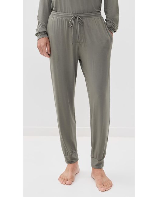 Eberjey Gray Henry Long Pj Set for men