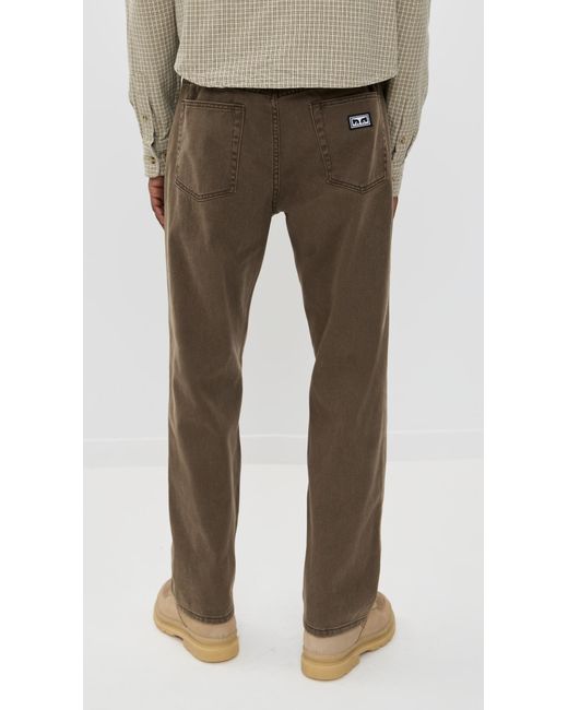 Obey Natural Hardwork Denim Pants for men