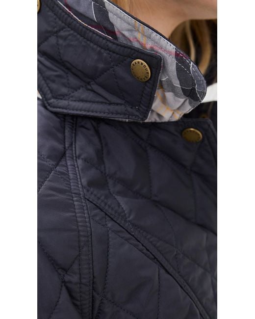 Barbour Blue Beadnell Quilt Barn Jacket