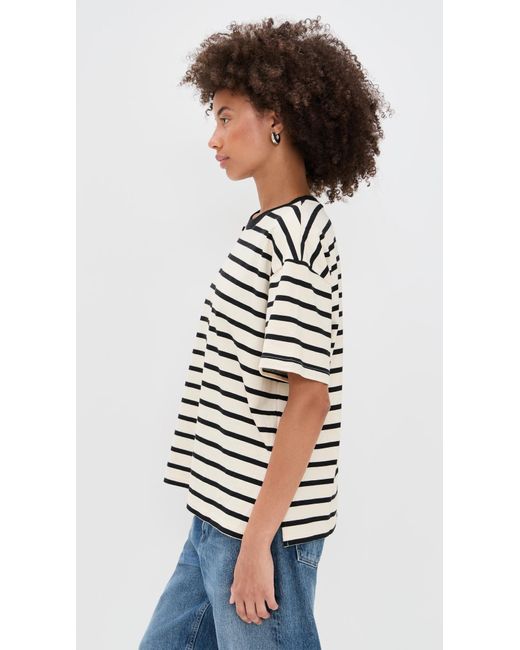 GOOD AMERICAN Black Cotton Oversized Tee