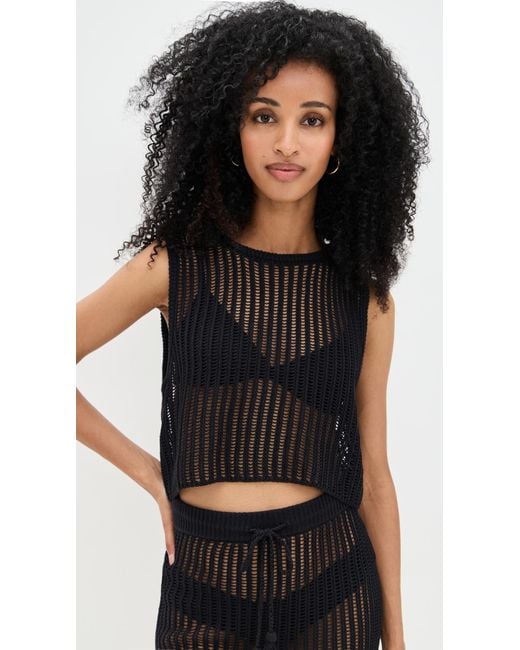LSPACE Black Sander Top