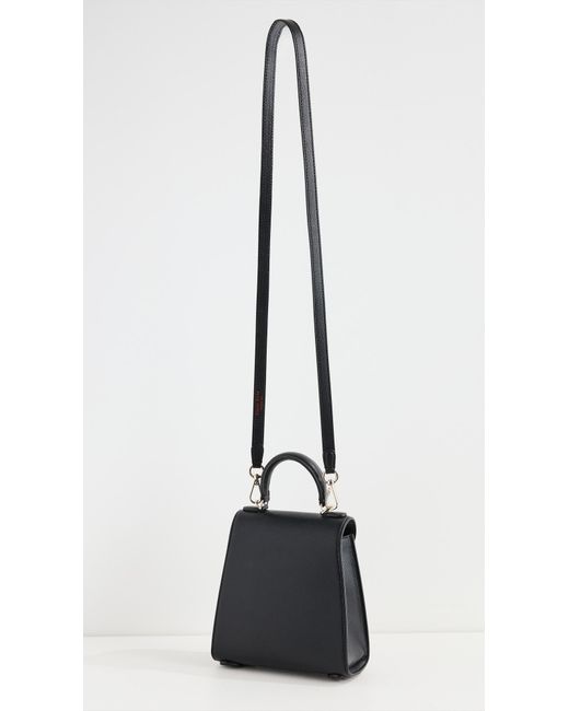 Simone Rocha Black Mini Valentine Bag With Bell Charm Pearl Crossbody Bag