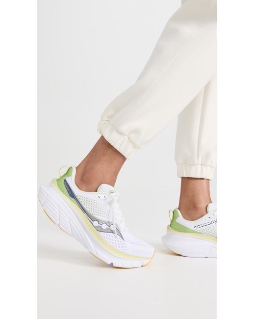 Saucony White Guide 1 Sneakers