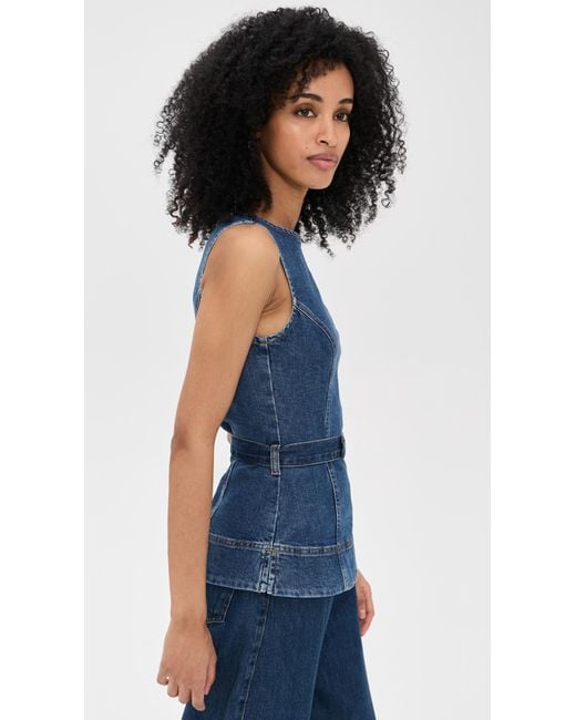ALIGNE Blue Trish Denim Top