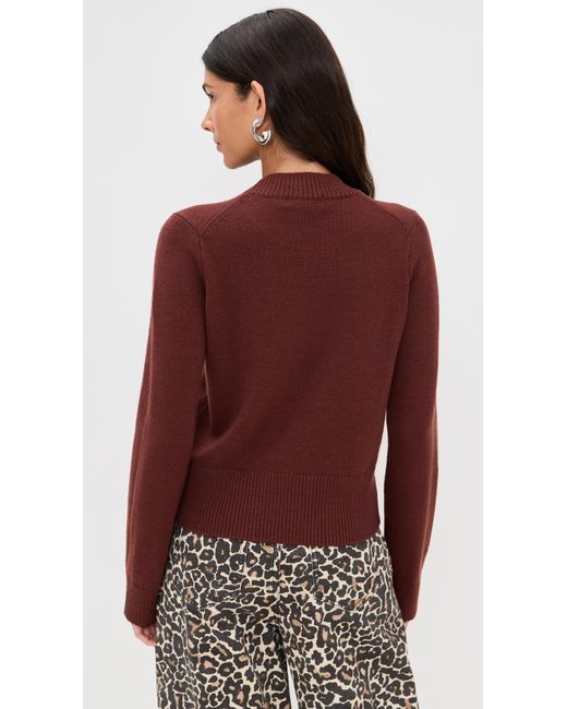 Simon Miller Red Cher Wool Blend Sweater