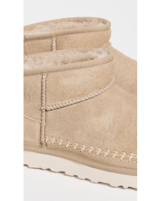 Ugg White W Classic Ultra Mini Biarritz Boots
