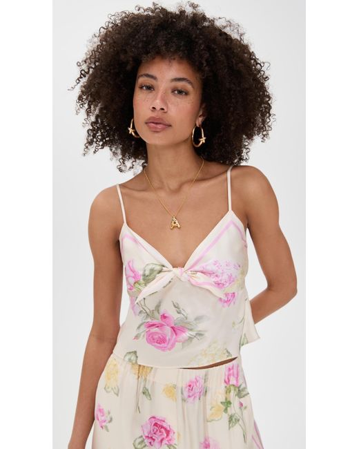 LoveShackFancy Black Emeraine Top