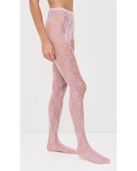 Stems Pink Aria Mesh Tights