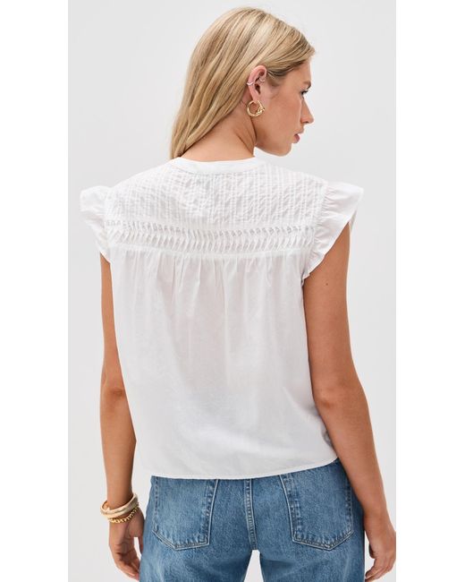 PAIGE White Levanto Blouse