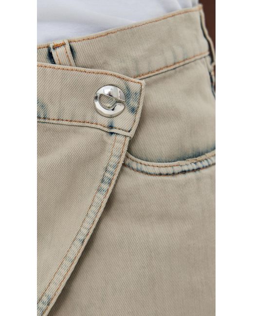 Coperni Natural Denim Mini Skirt