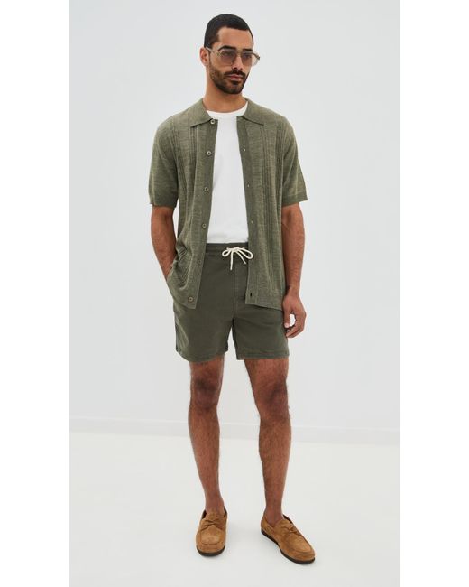 NN07 Green Gregor Pull On Shorts 5.5 for men