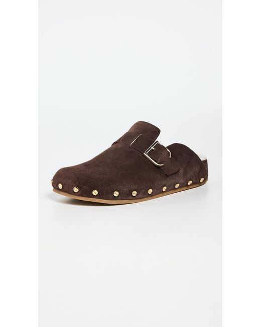 Veronica Beard Brown Fern Clogs