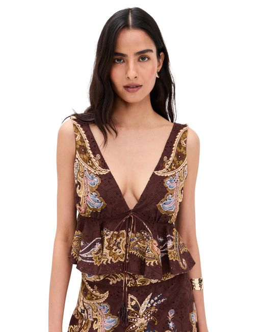 Hemant & Nandita Black Peplum Top